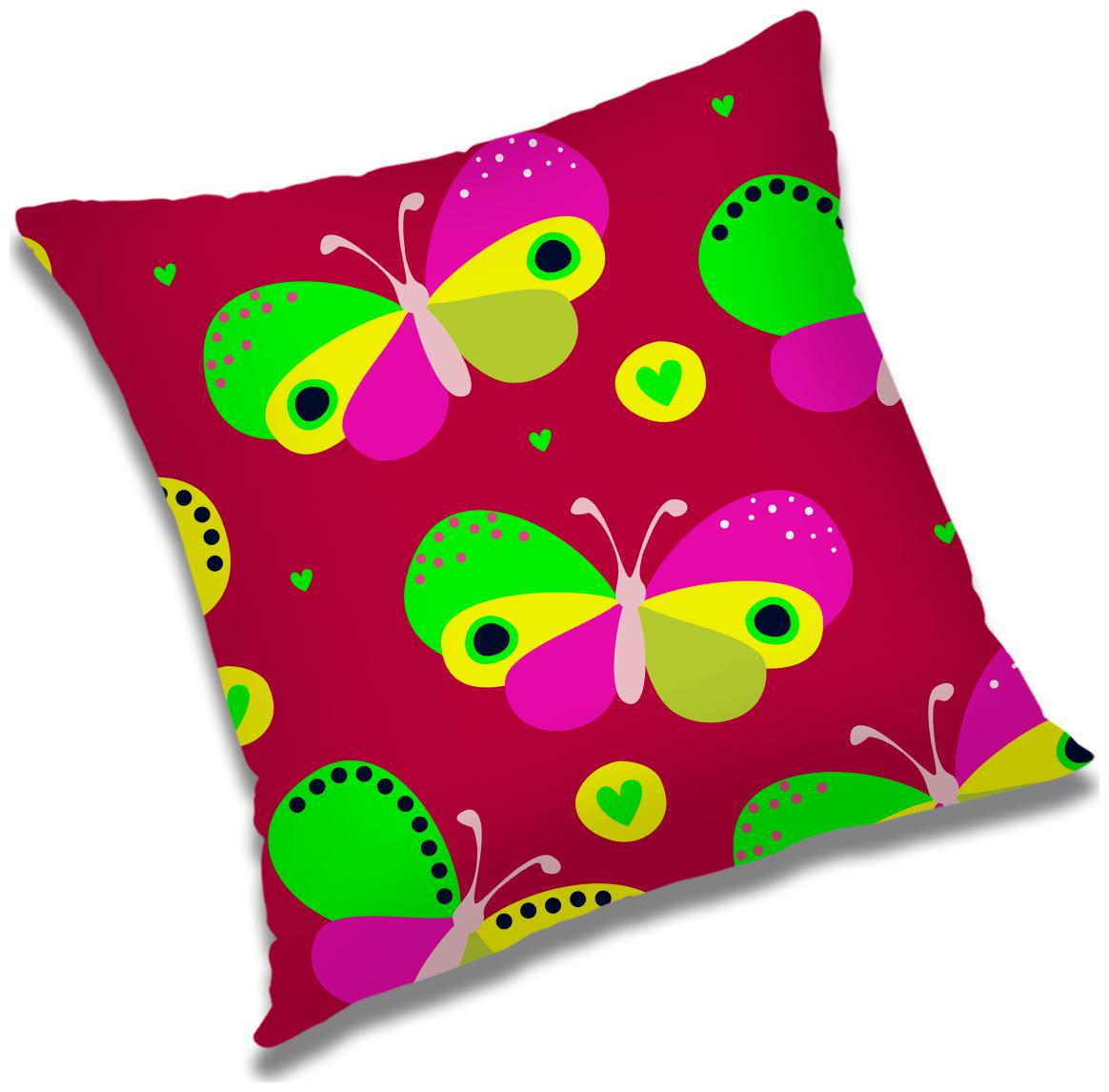 

RADANYA Printed Cushion Cover with Filler Set 18x18 inch
