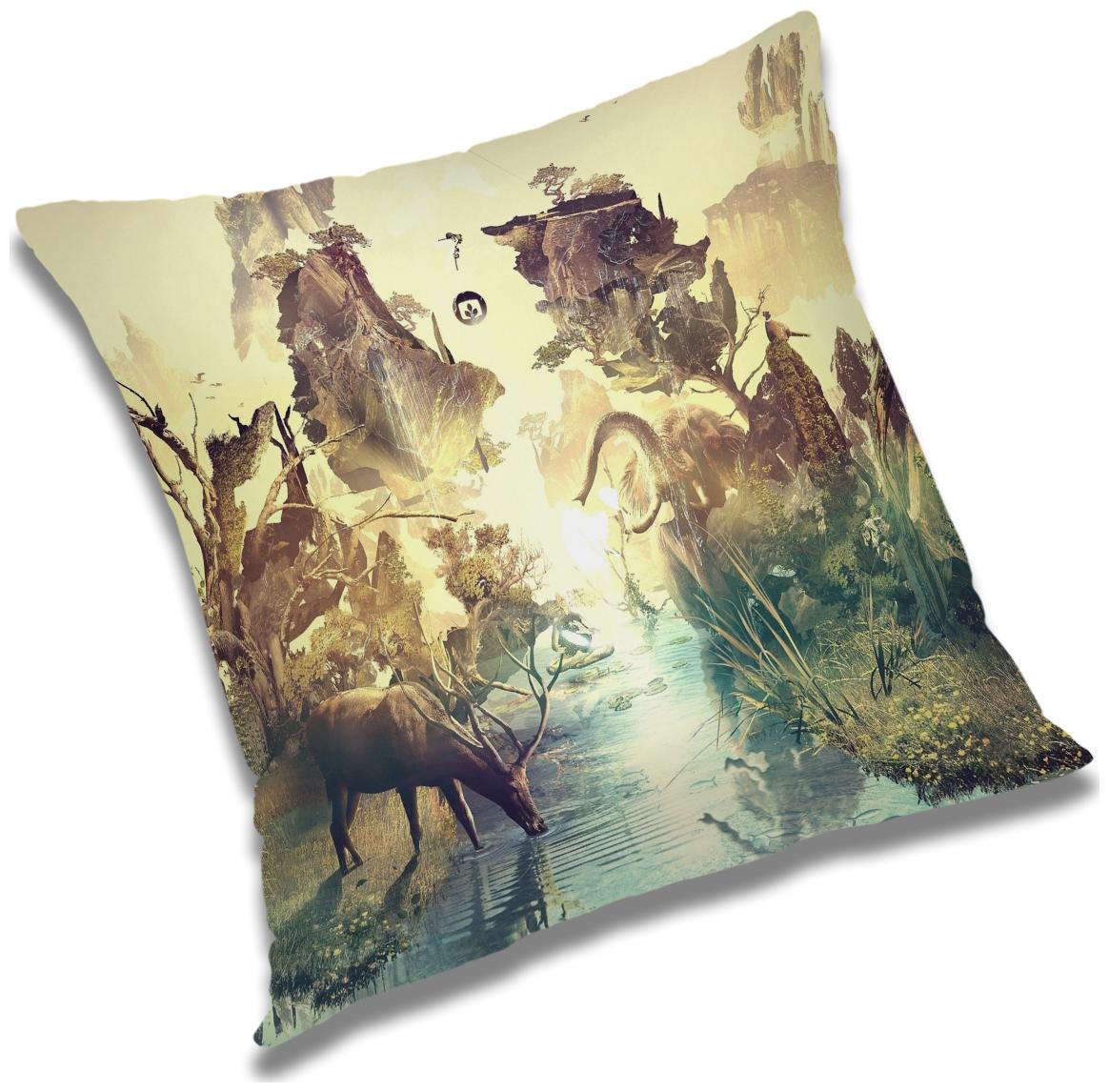 

RADANYA Printed Cushion Cover with Filler Set 24x24 inch
