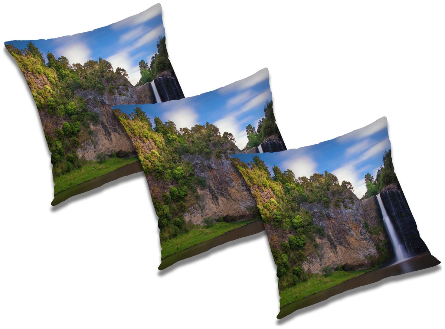 

RADANYA Printed Cushion Cover with Filler (Set of 3) 16x16 inch
