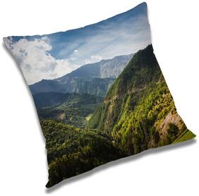 RADANYA Printed Cushion Cover with Filler Set 18x18 inch