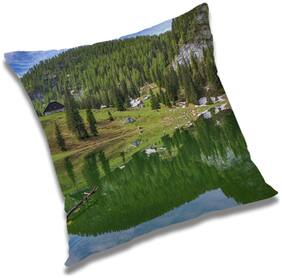 RADANYA Printed Cushion Cover with Filler Set 18x18 inch