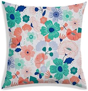 RADANYA Printed Polyester Orange Cushion Cover ( Small , Pack of 1 )