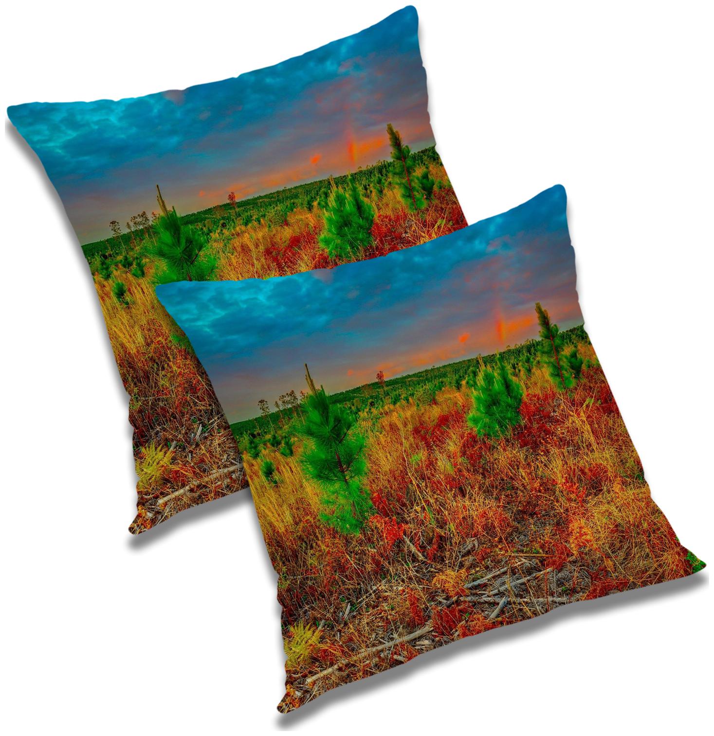 

RADANYA Printed Cushion Cover with Filler Set 20x20 inch