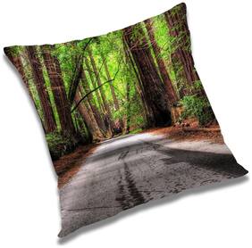 RADANYA Printed Cushion Cover with Filler Set 16x16 inch
