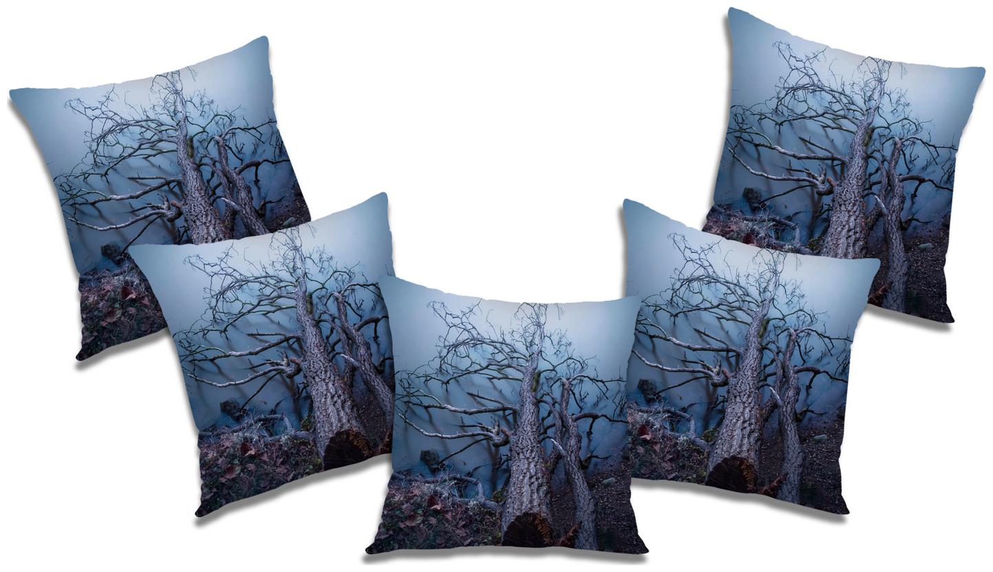 

RADANYA Printed Cushion Cover with Filler (Set of 5) 24x24 inch