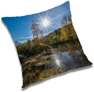 RADANYA Printed Cushion Cover with Filler Set 12x12 inch
