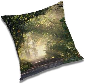 RADANYA Printed Cushion Cover with Filler Set 16x16 inch