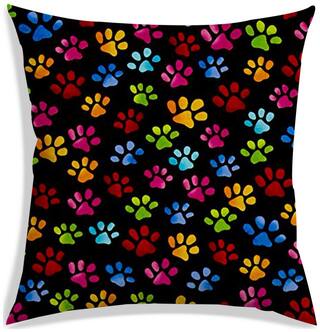 RADANYA Printed Polyester Black Cushion Cover ( Small , Pack of 1 )