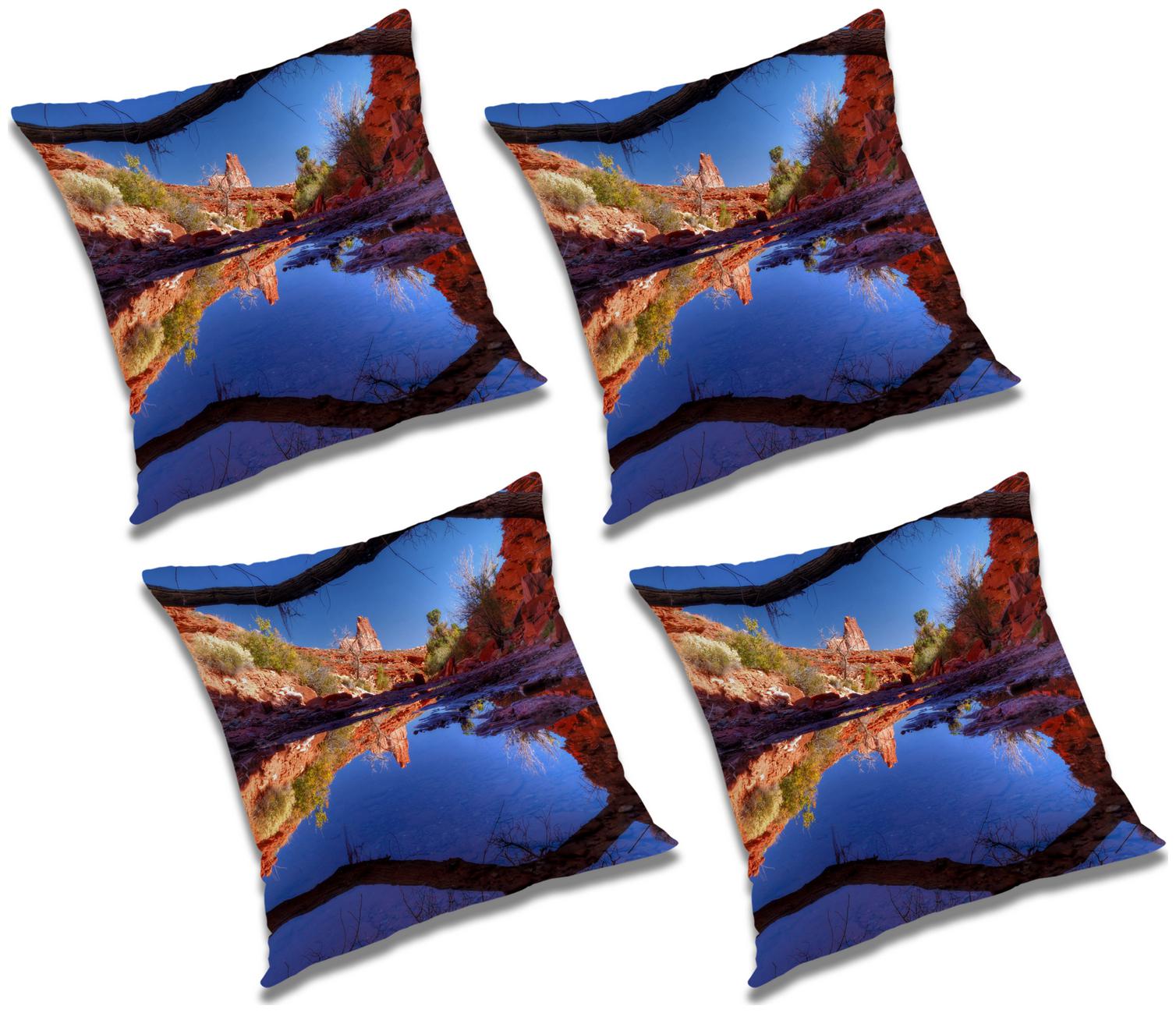 

RADANYA Printed Cushion Cover with Filler (Set of 4) 20x20 inch