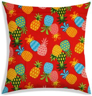 RADANYA Printed Polyester Red Cushion Cover ( Small , Pack of 1 )