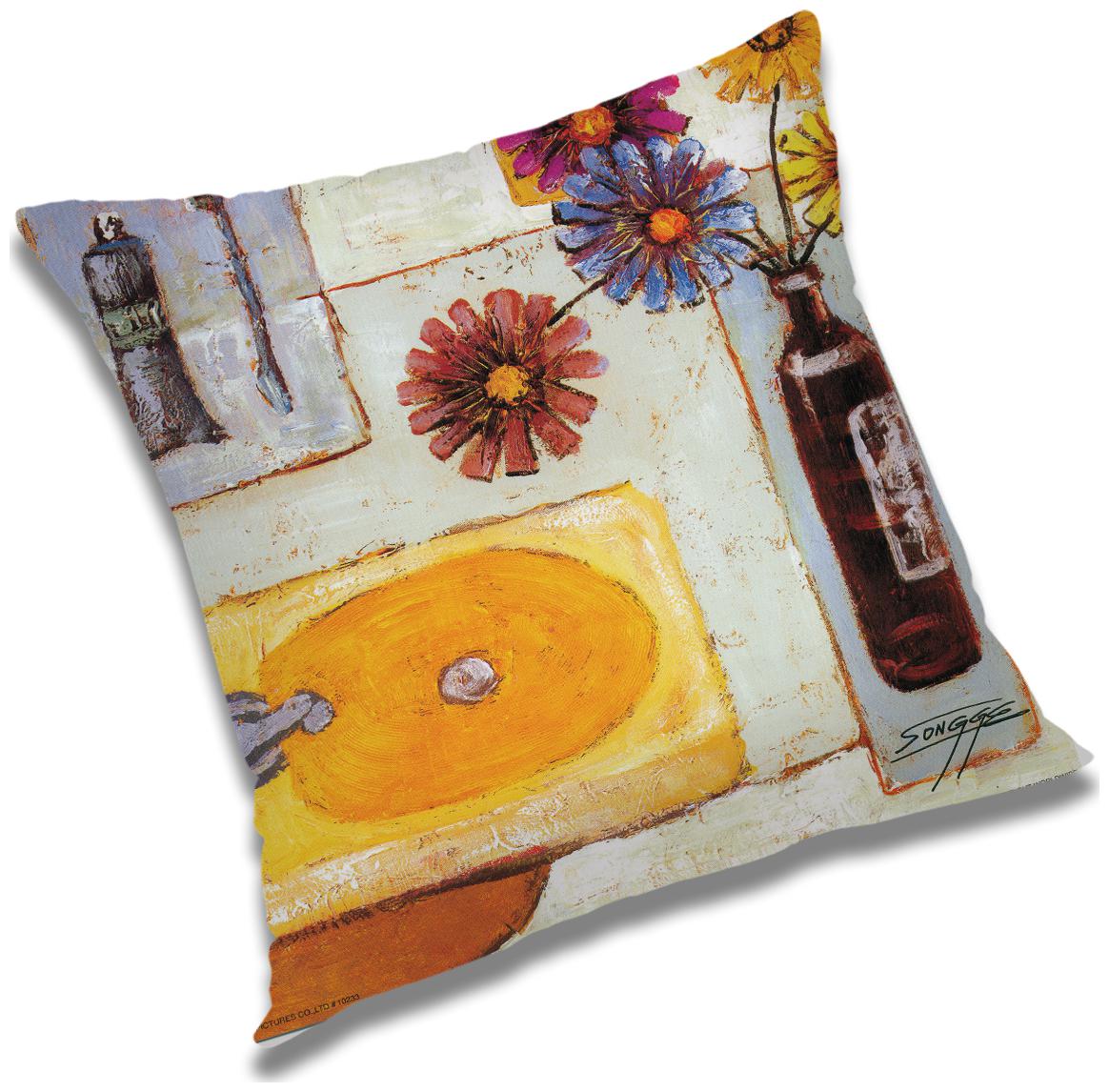 

RADANYA Printed Cushion Cover with Filler Set 12x12 inch