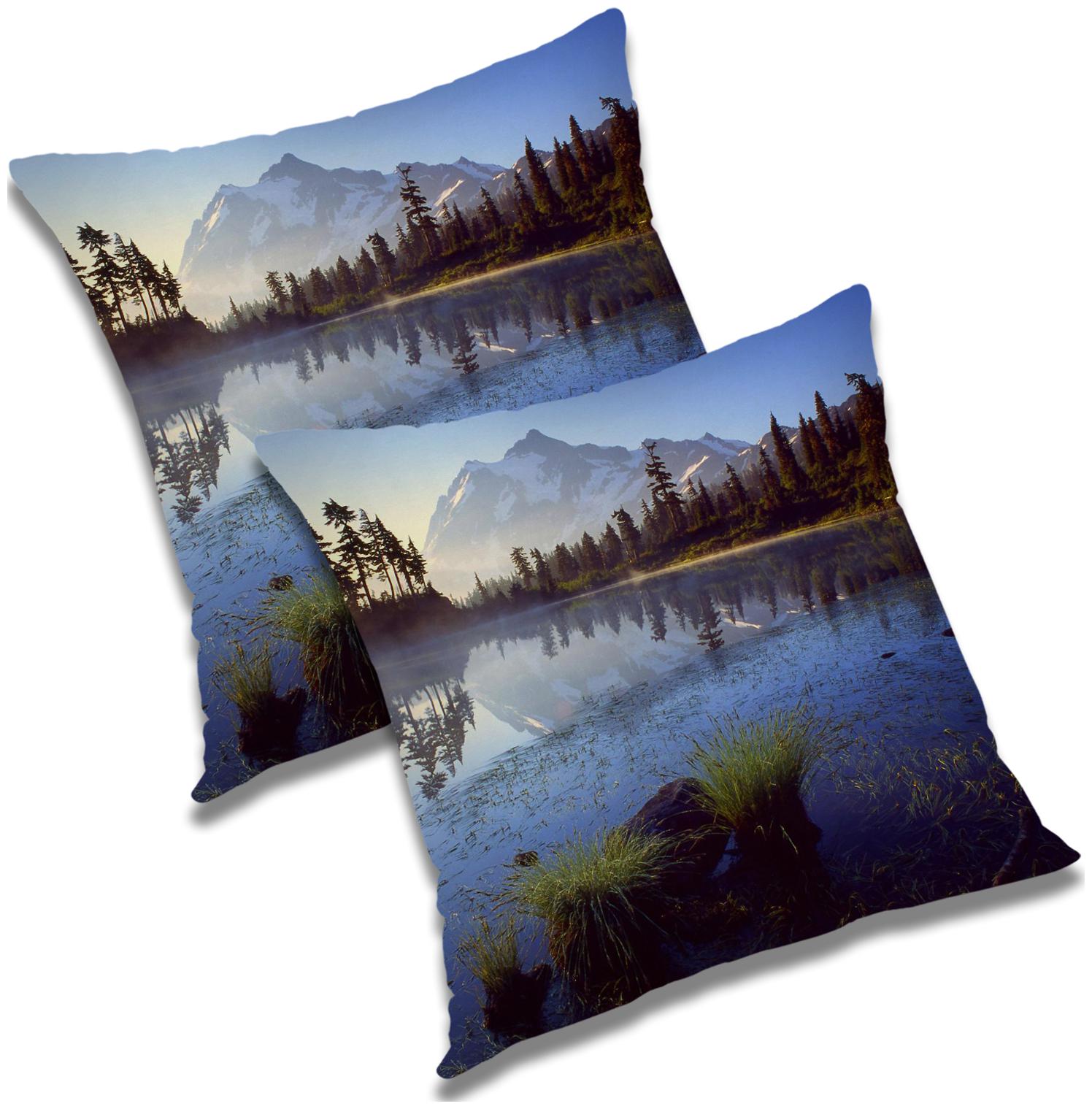 

RADANYA Printed Cushion Cover with Filler Set 24x24 inch