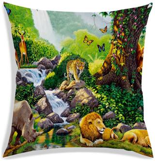 RADANYA Printed Cushion Cover 24x24 inch