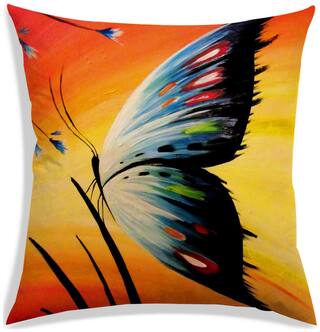 RADANYA Printed Cushion Cover 18x18 inch