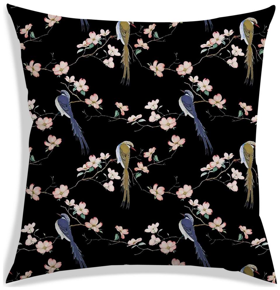 

RADANYA Printed Polyester Black Cushion Cover ( Small Pack of 1 )