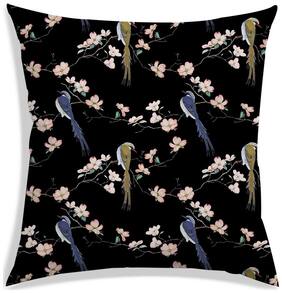 RADANYA Printed Polyester Black Cushion Cover ( Small , Pack of 1 )