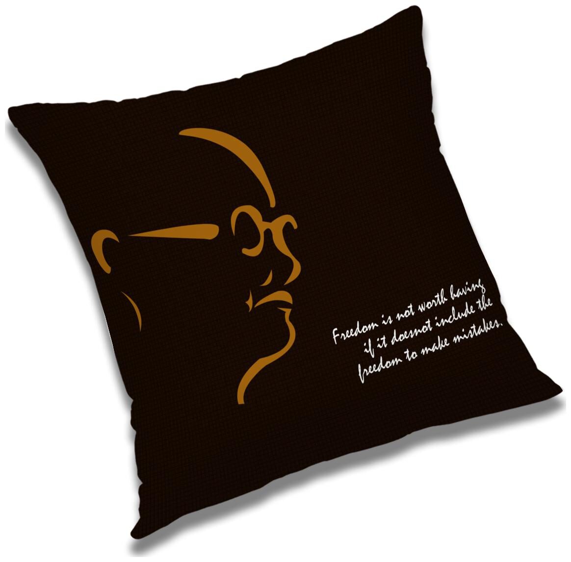 

RADANYA Printed Polyester Black Cushion Cover ( Large Pack of 1 )