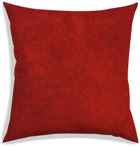 RADANYA Solid Polyester Orange Cushion Cover ( Small , Pack of 1 )
