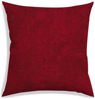 RADANYA Solid Polyester Red Cushion Cover ( Large , Pack of 1 )