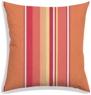 RADANYA Striped Polyester Orange Cushion Cover ( Large , Pack of 1 )