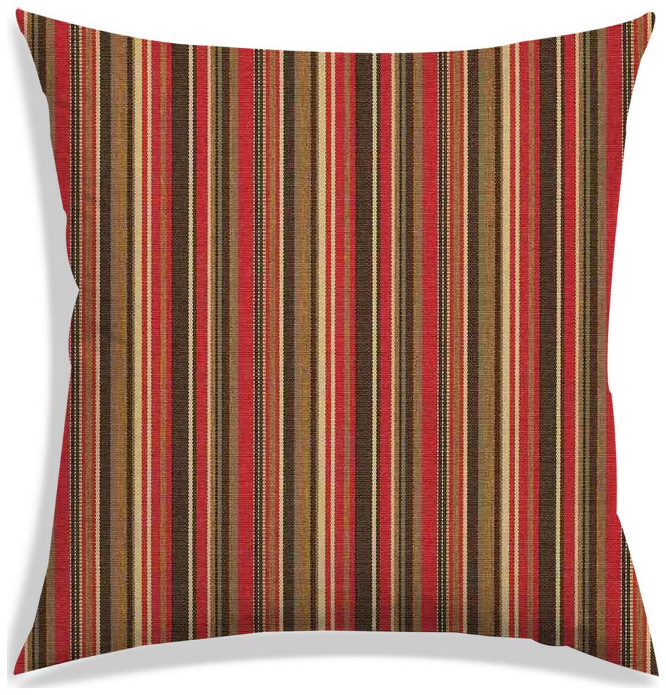 

RADANYA Striped Polyester Brown Cushion Cover ( Small Pack of 1 )