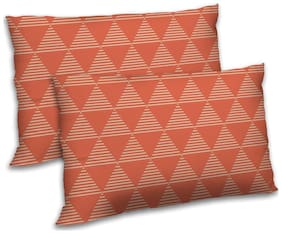 RADANYA Striped Polyester Digitally Printed Pillow Set -18x27 inch