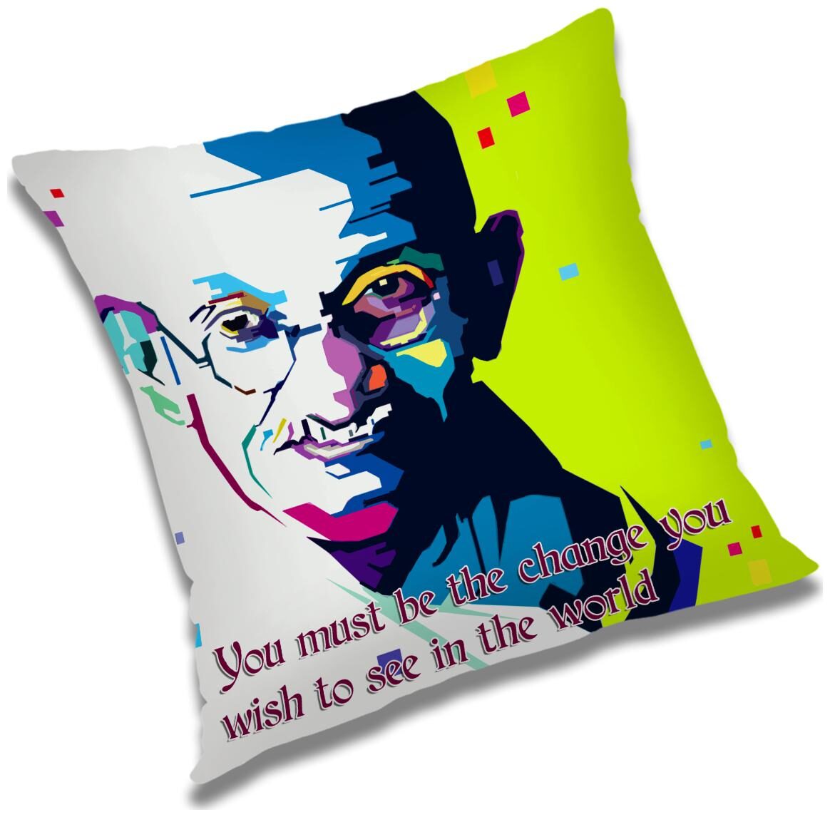 

RADANYA Text Print Cushion Cover 18x18 inch