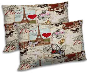 RADANYA Polyester Text Print Pillow Covers ( Pack of 2 , Multi )