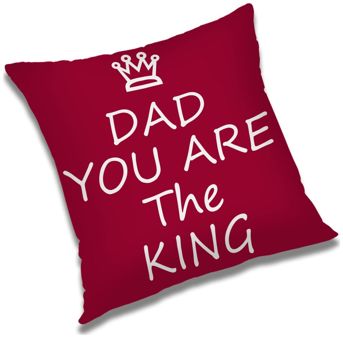 

RADANYA Text Print Cushion Cover with Filler Set 16x16 inch
