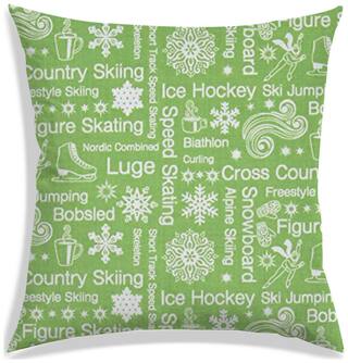 RADANYA Printed Polyester Green Cushion Cover ( Regular , Pack of 1 )