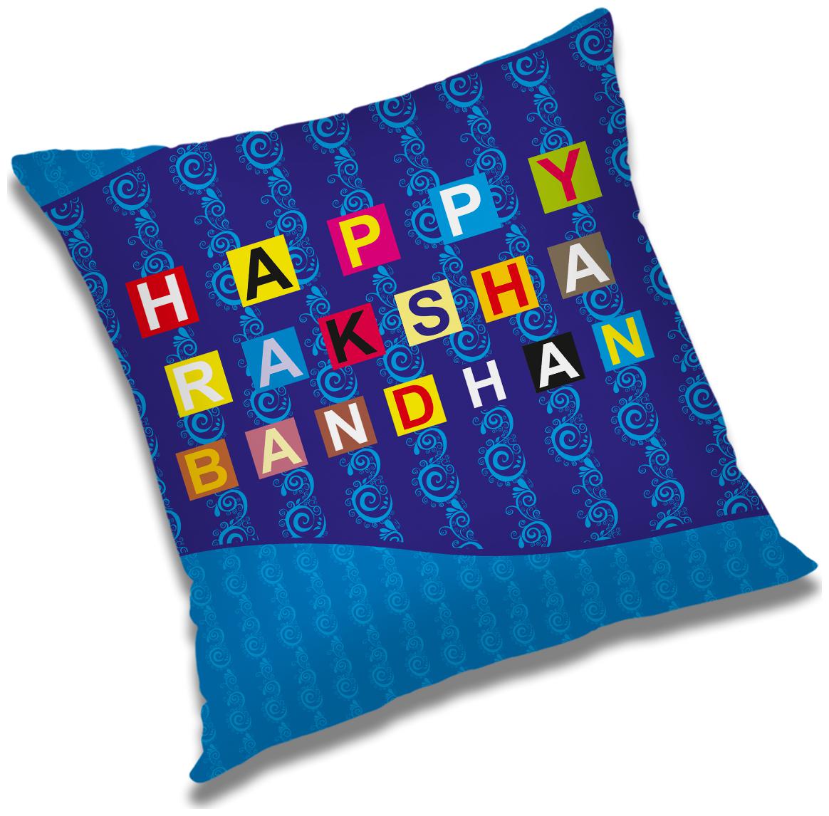 

RADANYA Printed Polyester Blue Cushion Cover ( Small Pack of 1 )