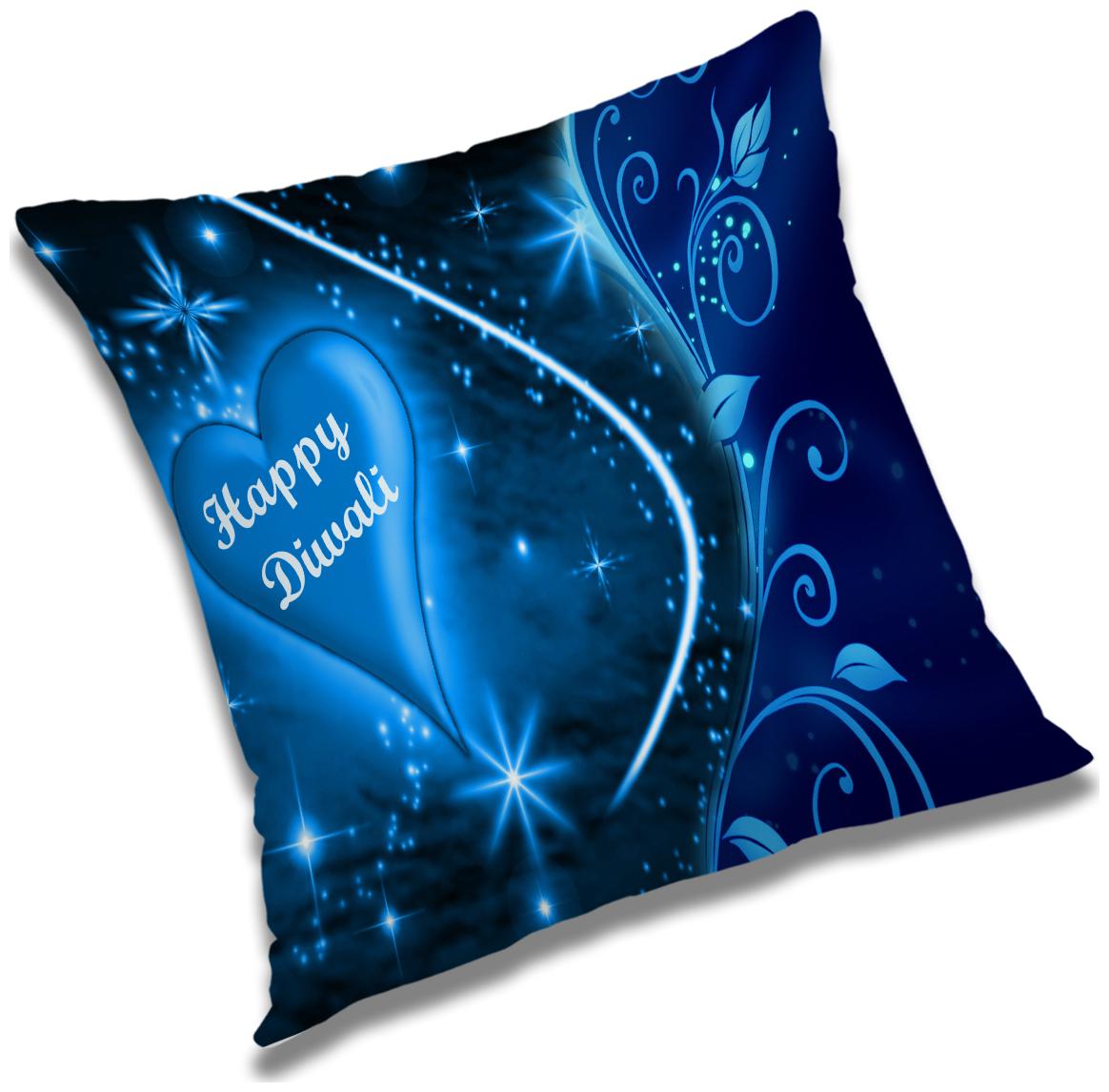

RADANYA Text Print Cushion Cover with Filler Set 12x12 inch