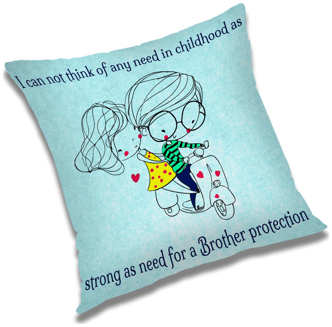 

RADANYA Printed Polyester Blue Cushion Cover ( Regular Pack of 1 )