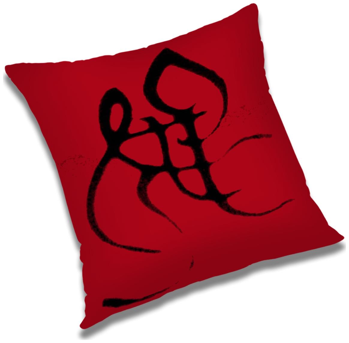 

RADANYA Text Print Cushion Cover with Filler Set 12X12 inch