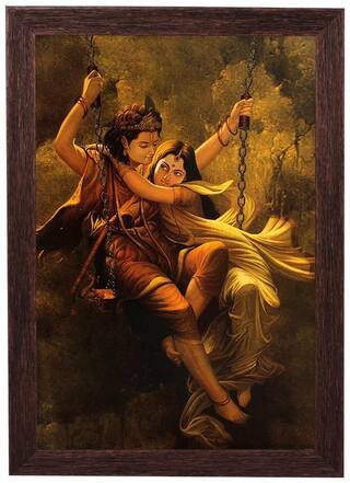 Buy Radha Krishna Textured UV Effect with Acrylic Glass Ink Painting -  Abstract Modern Art Home Wall D cor Hangings Gift Items Online at Low  Prices in India - Paytmmall.com