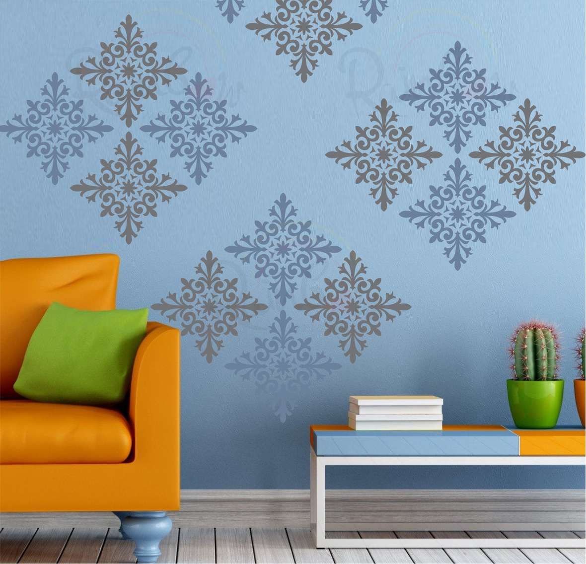 

Rainbow Mazic Walls Pvc Transparent Stencil Wall Arts -Set Of 1