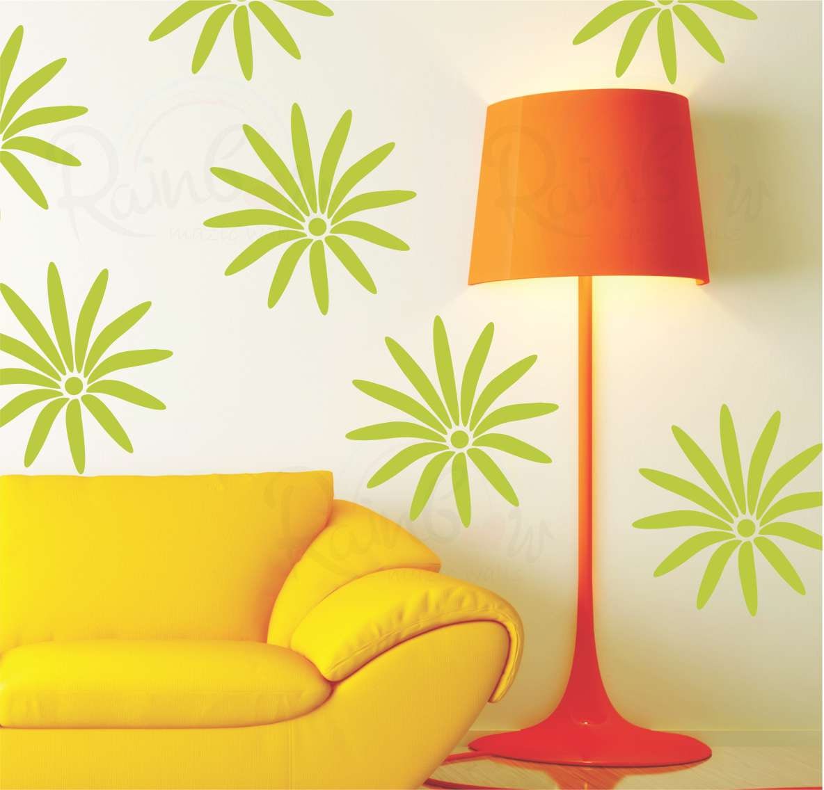 

Rainbow Mazic Walls Pvc Transparent Stencil Wall Arts -Set Of 1