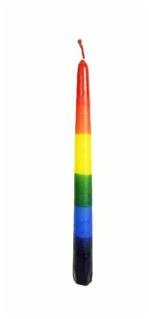 

Rainbow Taper Candle