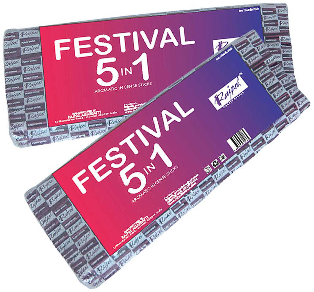 

Rajpal Festival 5In1 Blue Natural Perfumed Incense Fragrance Aromatic Incense Stick (250Gram)