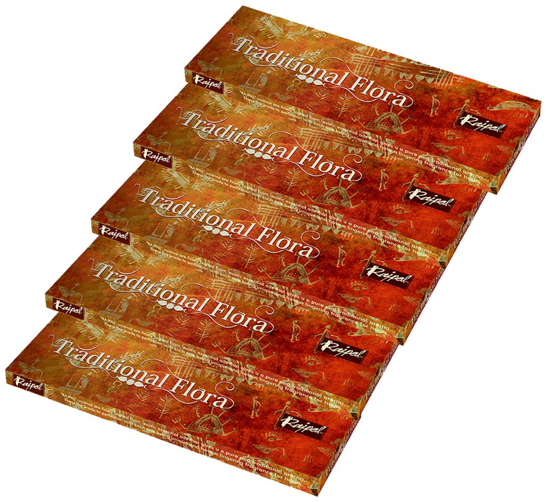 

Rajpal Traditional Flora Brown Premium Hand Rolled Fragrance Natural Incense Stick (50Gram)