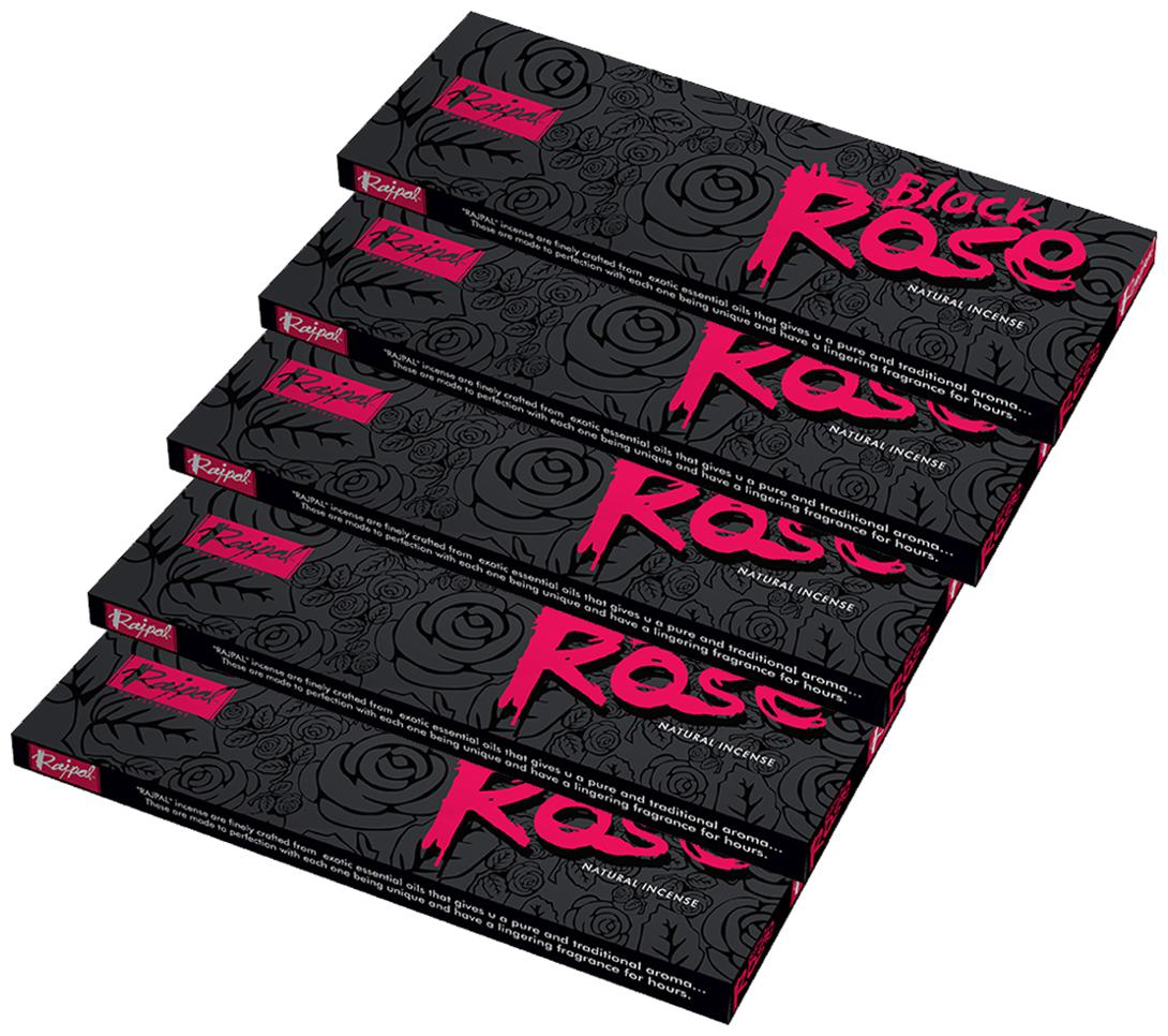 

Rajpal Black Rose Brown Premium Hand Rolled Fragrance Natural Incense Stick (50Gram)