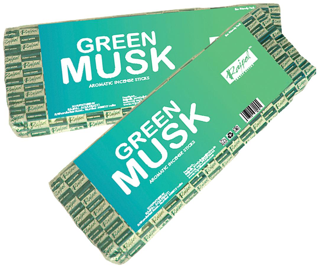 

Rajpal Green Musk Green Natural Perfumed Incense Fragrance Aromatic Incense Stick (50Gram)