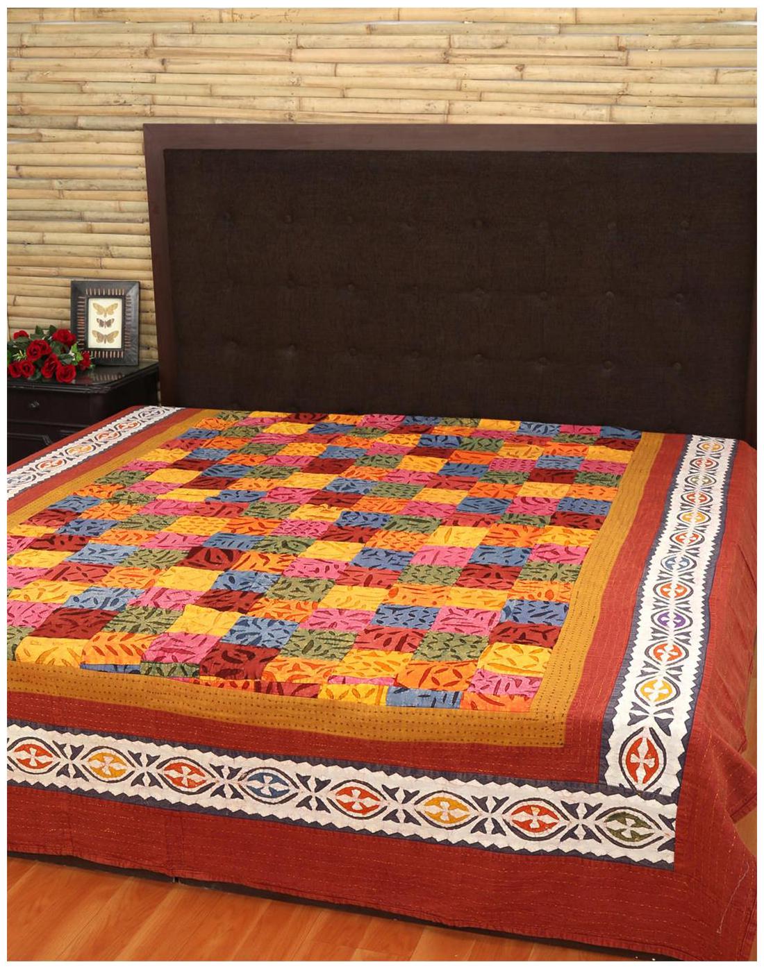 

Rajrang Cotton Printed Double Size Bedsheet 104 TC ( 1 Bedsheet With 2 Pillow Covers Multi )