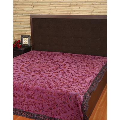 

Rajrang Cotton Printed Double Size Bedsheet 104 TC ( 1 Bedsheet With 2 Pillow Covers Magenta )