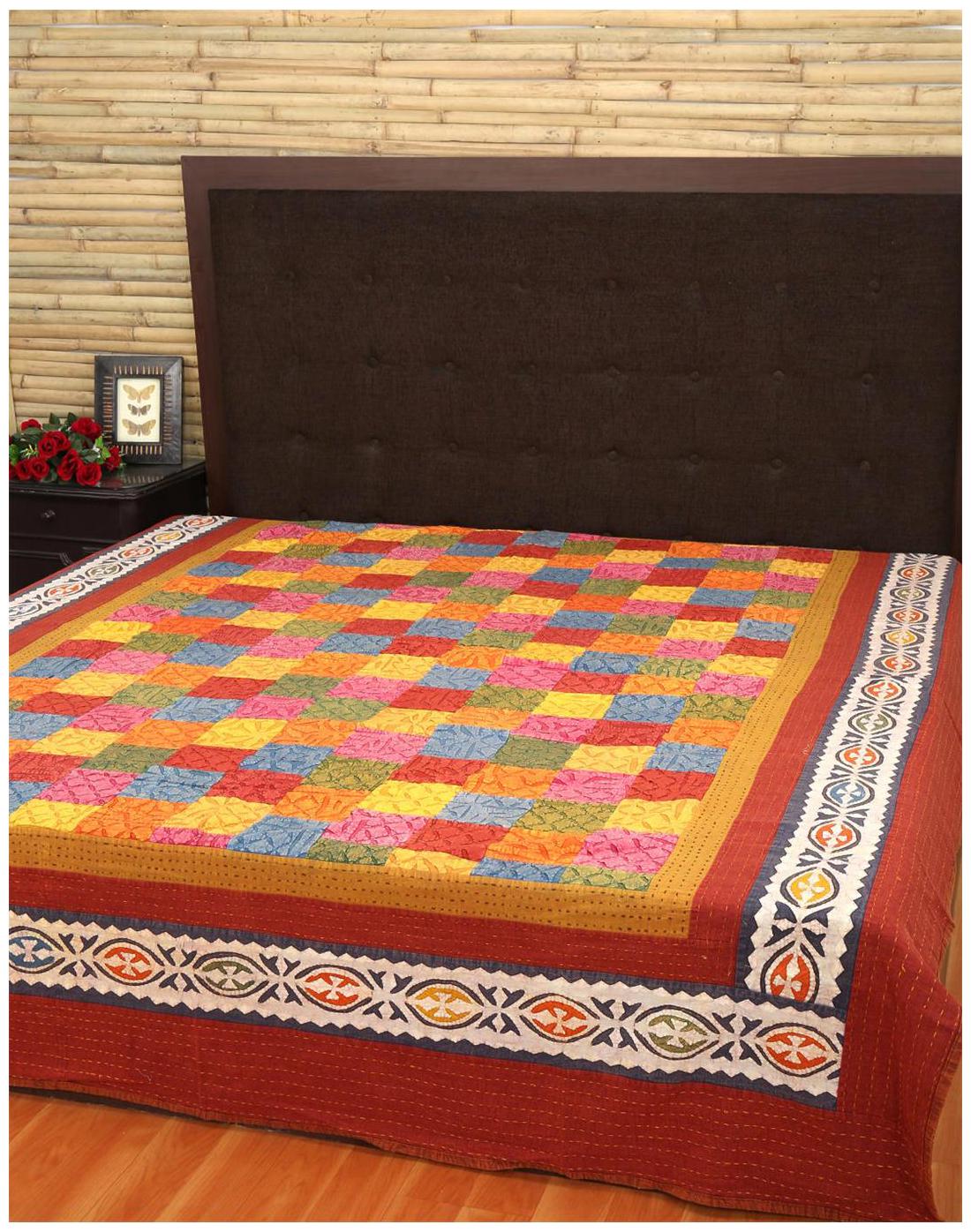 

Rajrang Cotton Printed Double Size Bedsheet 104 TC ( 1 Bedsheet With 2 Pillow Covers Multi )