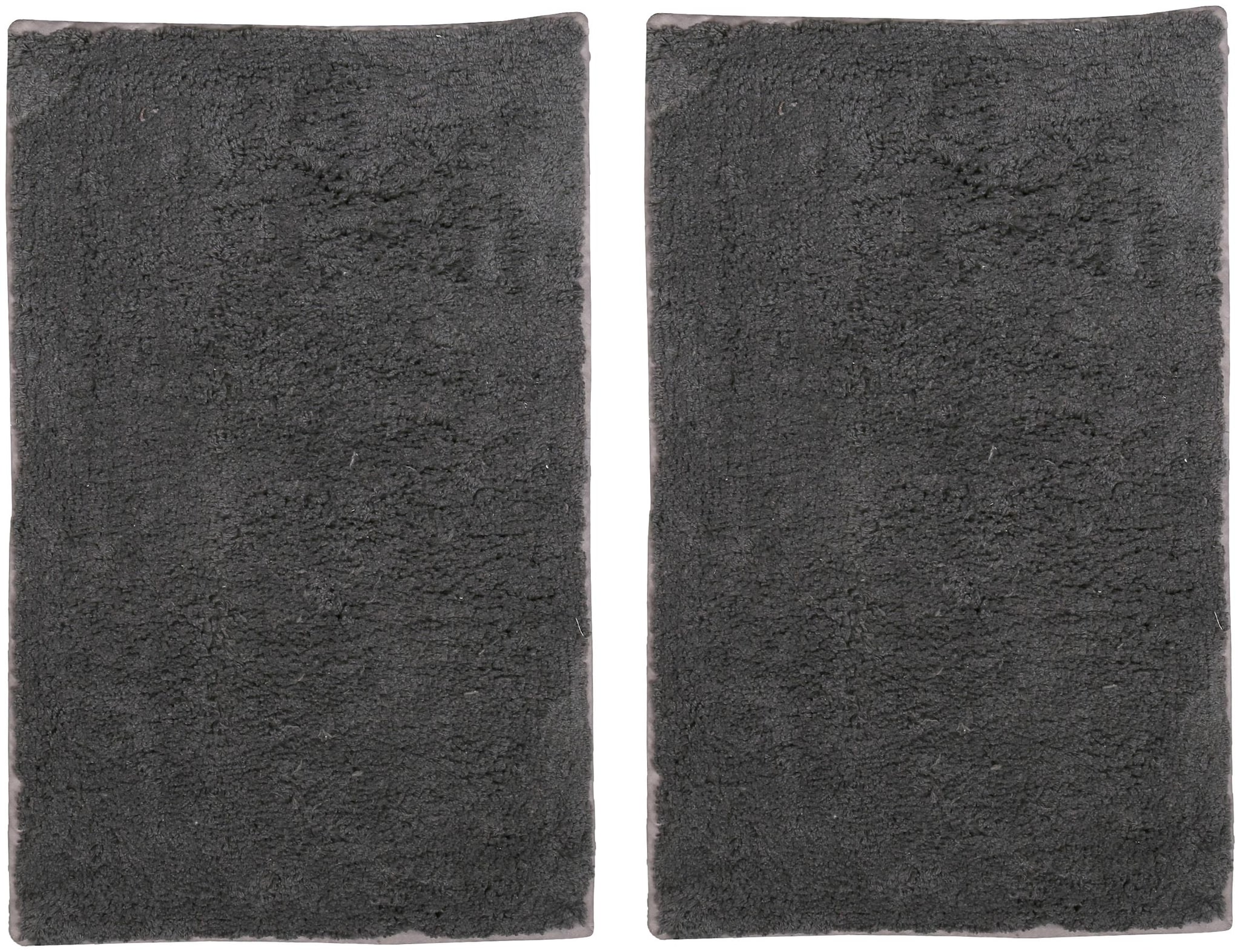 

Rajrang Grey Color Cotton Bath mat Pack of 2 Solid Bathroom Rugs