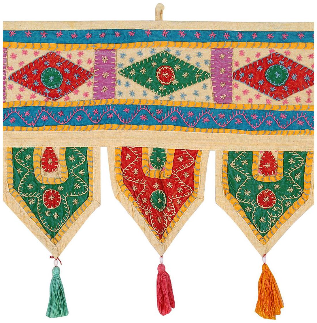 

Rajrang Multi Color Home Decor Toran Cotton Fabric Hanging Door Torans