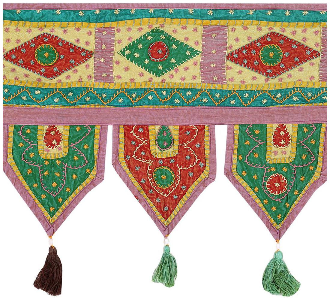 

Rajrang Multi Color Home Decor Toran Cotton Fabric Hanging Door Torans