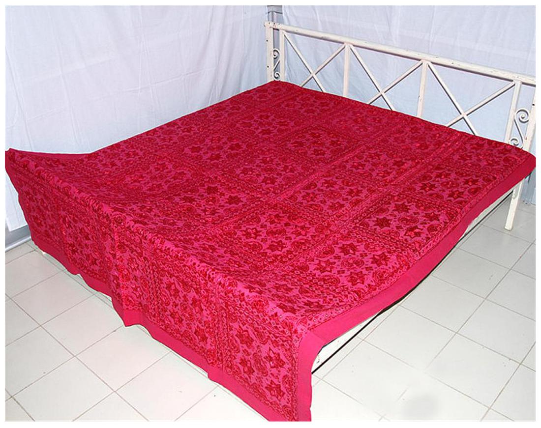 

Rajrang Cotton Floral Double Size Bedsheet 104 TC ( 1 Bedsheet With 2 Pillow Covers Pink )