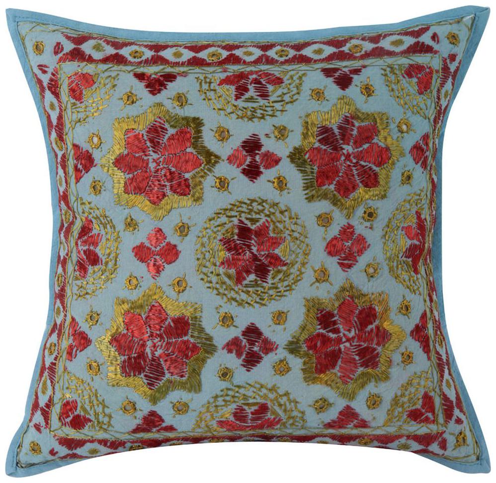 

Rajrang Floral Cotton Red Cushion Cover ( Regular Pack of 1 )